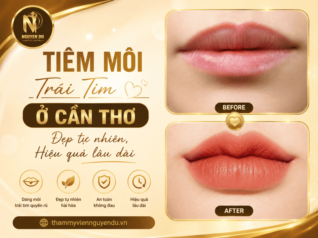 Tiêm Môi Trái Tim Ở Cần Thơ Đẹp Tự Nhiên, Hiệu Quả Lâu Dài