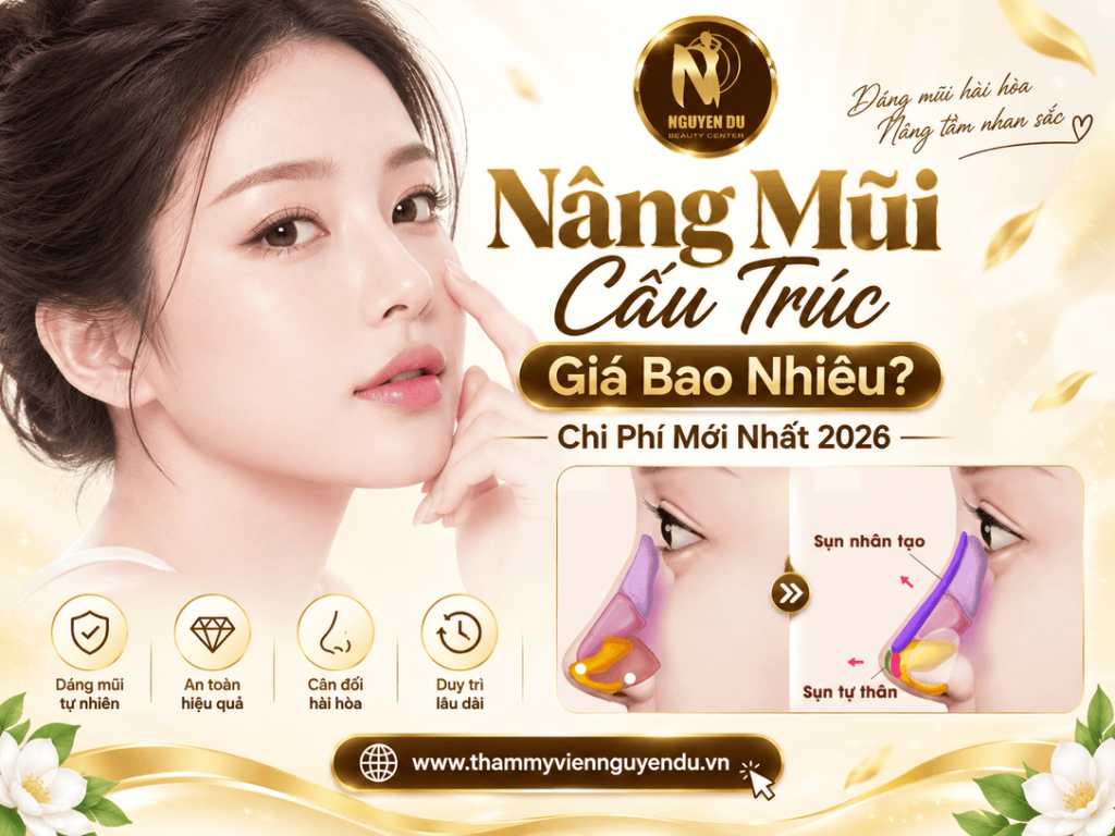 nâng mũi cấu trúc giá bao nhiêu tiền