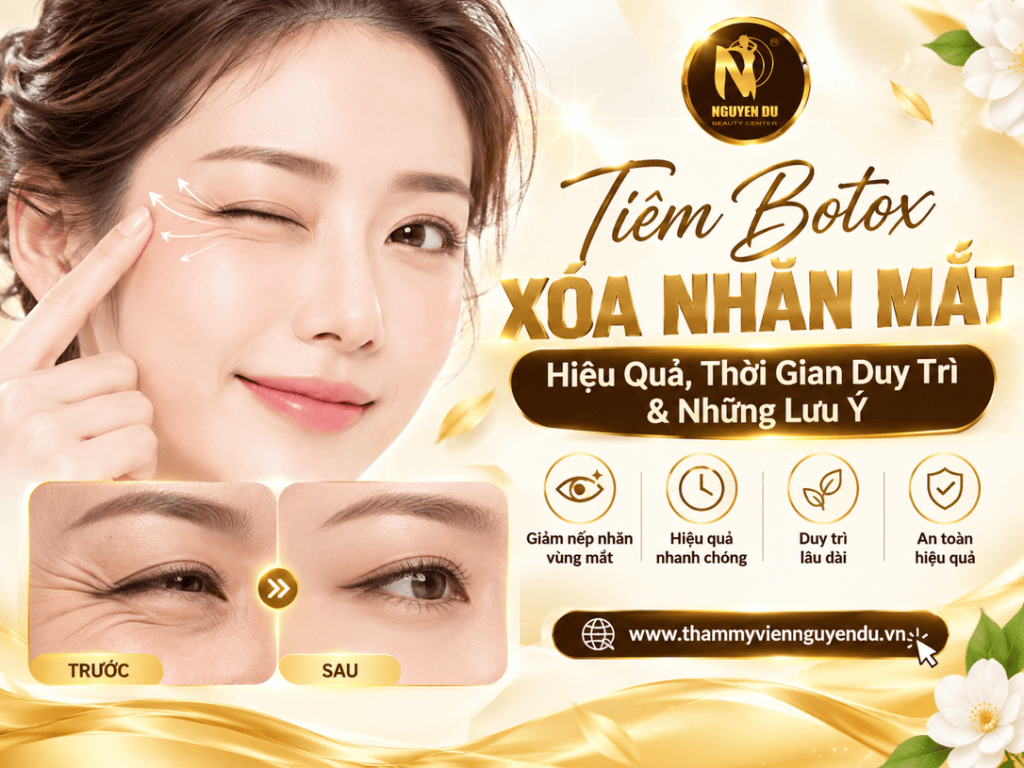 Tiêm Botox Xóa Nhăn Mắt: Hiệu Quả, Thời Gian Duy Trì & Những Lưu Ý 1 Tiêm Botox Xóa Nhăn Mắt: Hiệu Quả