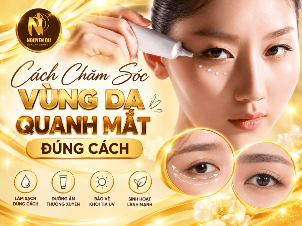 Cách Chăm Sóc Vùng Da Quanh Mắt Đúng Cách Ngăn Quầng Thâm 1 Cách Chăm Sóc Vùng Da Quanh Mắt Đúng Cách