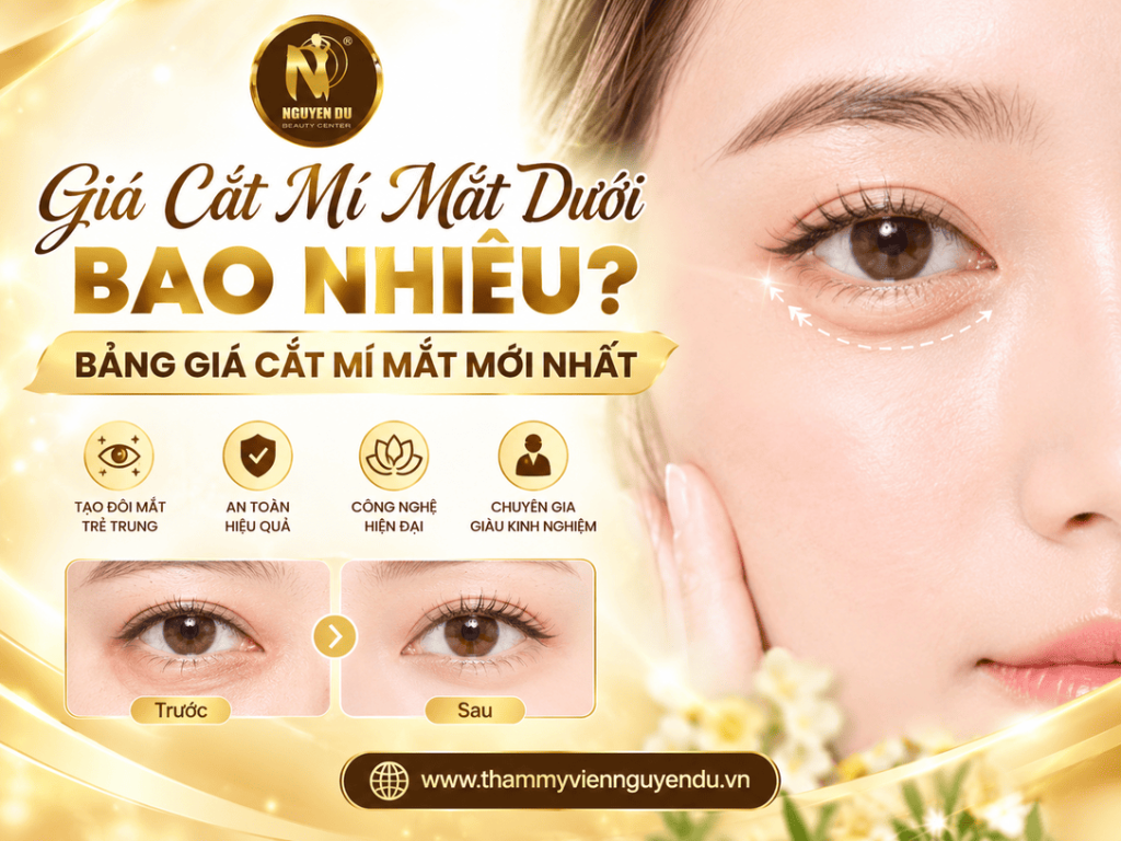 Giá Cắt Mí Mắt Dưới Bao Nhiêu?