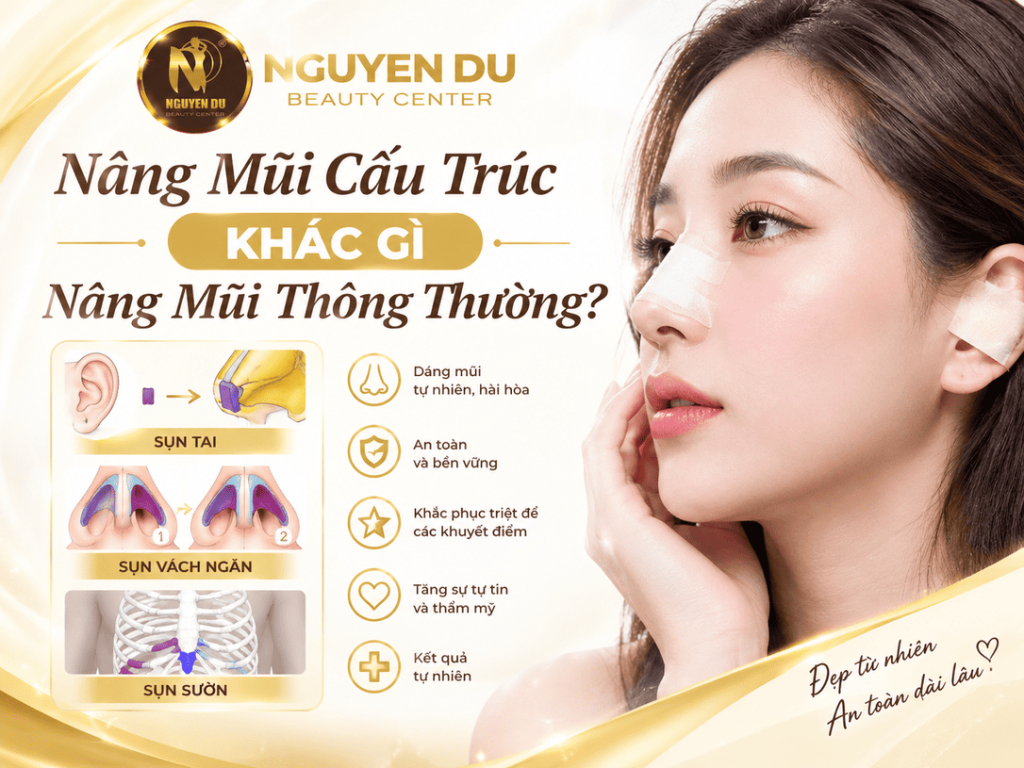 Nâng mũi cấu trúc khác gì nâng mũi thường? 1 Nâng mũi cấu trúc khác gì nâng mũi thường